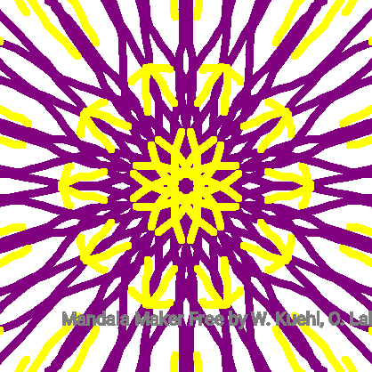 Purple & Yellow Mandala